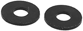 X-dree m2 x 6mm x 0,5 mm Belas de zinco preto Batilhas planas espaçadoras Gaskets Fixador 100pcs (m2 x 6 mm