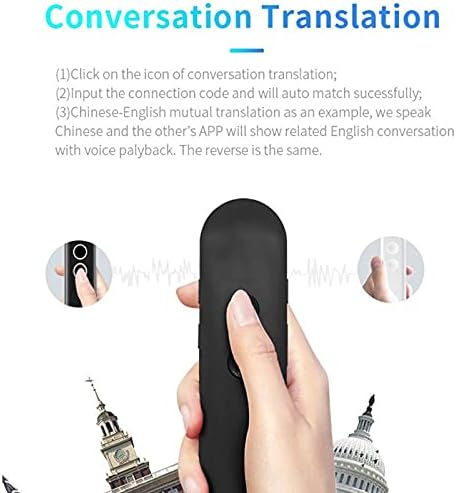 YTYZC Language Translator Dispositivo Dispositivo de tradutor de linguagem clássica em tempo real 42 Idiomas