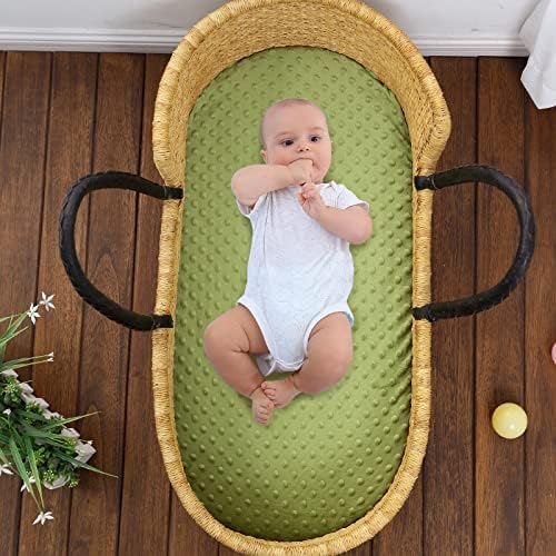Folha de berço bebê para menino menina unissex folhas de berço minky para bassinet bloco/colchão ajustado