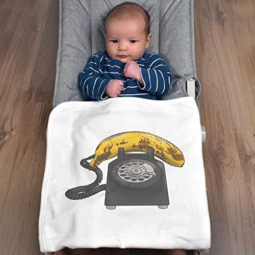 Azeeda 'Banana Phone' Cotton Baby Blain/Shawl