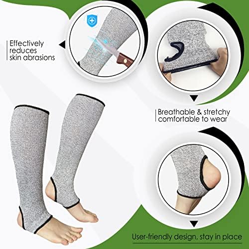 Mig4u Cortar mangas resistentes à perna, pernas protetem o nível 5 de segurança para homens e mulheres trabalhos