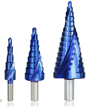 Exercícios de metal 4-32mm Blue Bit Bit Tools Drill Tools de perfuração Metal Wood Hole Etapa Cone
