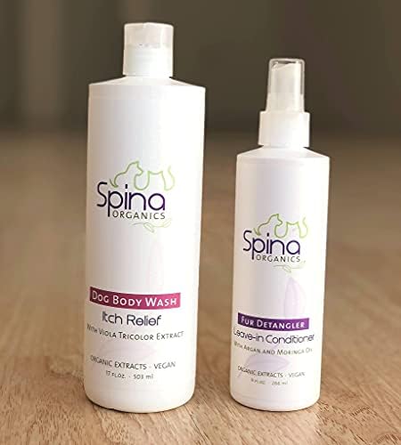 Spina Organics Itch Relesting Cleansing Shampoo e Sistema de Tratamento de Spray de Condicionamento/Definição