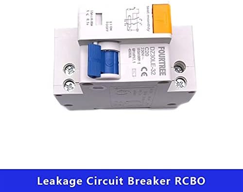 1pcs dpnl dz30l 230v 1p+n disjuntor de corrente residual com excesso de proteção de vazamento curto RCBO MCB