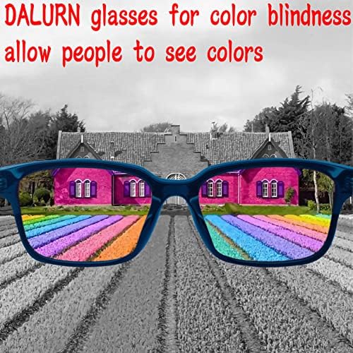 Dalurn Blhwinbned Glgness for Men Color BliChes, que fazem as pessoas verem óculos de olho de cor para daltonismo