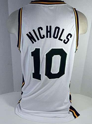 2010-11 Utah Jazz Demetris Nichols 10 Jogo emitido White Jersey 2xl2 DP13812 - jogo da NBA usado