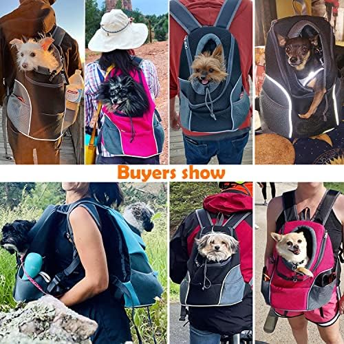Woyyho Pet Dog Transiter Backpack Puppy Dog Travel Carrier Front Pack Praga de mochila de cabeça