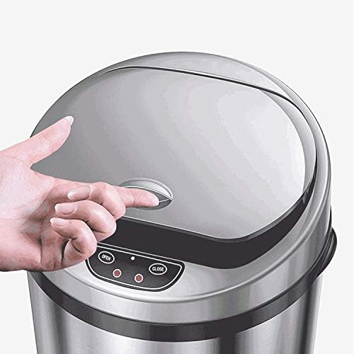Yfqhdd Indução inteligente lixo pode tocar lixo automático em forma de tambor com lata de lixo doméstico