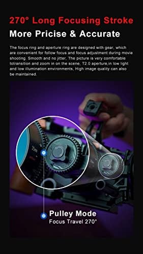 7artisans 50mm T2.0 Quadro completo grande abertura Cine Cinematic Professional Film Lens para Leica/Sigma/Lumix/Panasonic
