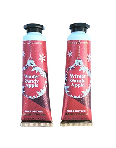 Bath & Body Works Candy Creme de maçã de inverno Creme corporal 1.0 onça fluida, 2 pacote