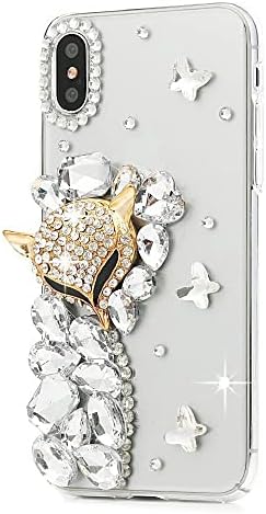 AS -ZEKE elegante capa de telefone compatível com Samsung Galaxy S22 6,1 polegada 2022, Bling Handmdae Crown