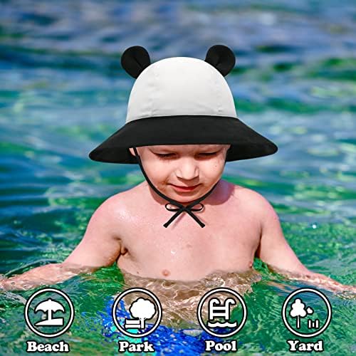 Baby Sun Hat Hat Chapéus para meninos Meninas Infant Sun Hat Baby Girl Hats com orelhas de urso largo
