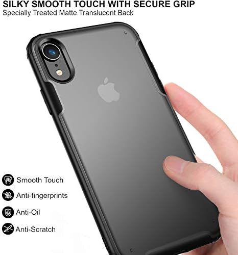 Caixa Oribox Compatível com o estojo iPhone XR, caixa fosco translúcida com distúrbios e resistentes