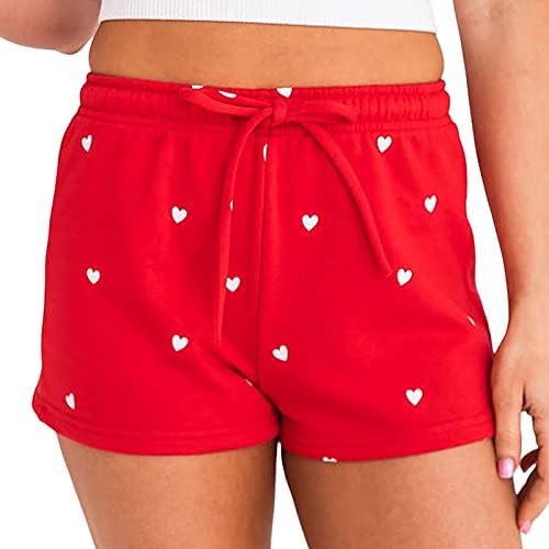 Shorts femininos shorts atléticos casuais de verão elástico shorts confortáveis ​​altos shorts de verão