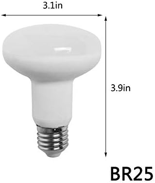 Lâmpadas de inundação de 12w BR25 LED Bulbos de inundação de 120 watts 1200lm 3000k Base E27 quente de