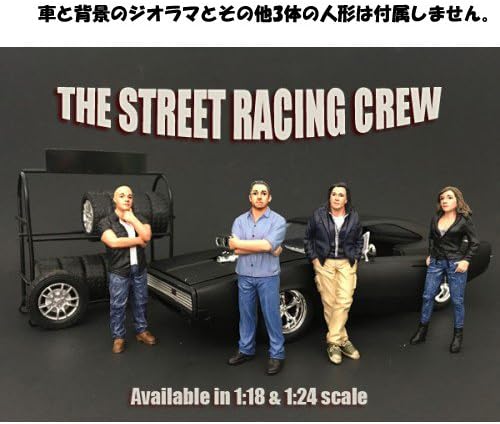 Diorama americano The Street Racing Crew Figura III para modelos de escala 1:24