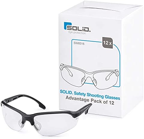 SolidWork Solid. Tiro com copos para homens e mulheres com proteção contra os olhos de impacto para atirar