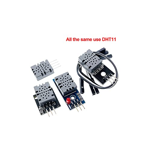 1PCS Digital Temperature and umidade Sensor DHT11 Módulo LED, preto