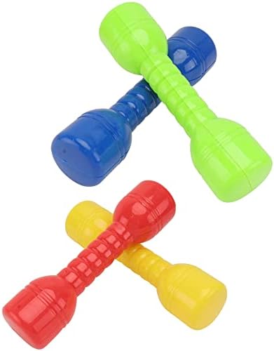 VICASKY 4 PCS Dumbbells Peso da mão para crianças Toy Toy Plástico barbell macio neoprene Exercício