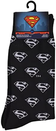 Centric Brands Superman Classic Logo Crew Socks, Black