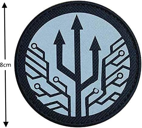 Zygzcj 2 peças SCP Fundação Procedimentos de contenção Especial Fundação Forças de tarefas móveis Kappa-10 patches