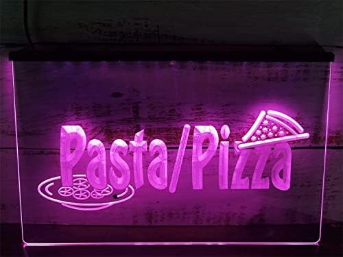 DVTEL Pizzas Pizzas Slice Pasta Shop LED NEON SIGN, Luzes de neon de restaurante de fast food USB
