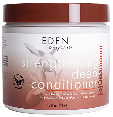Eden Bodyworks Jojoba Monoi Deep Condicionador | 16 oz | Hidratar, suavizar e reparar cabelos - as