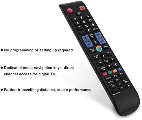 Controle remoto de TV inteligente AA59-0058A para a Samsung, controle remoto de substituição da Samsung Smart