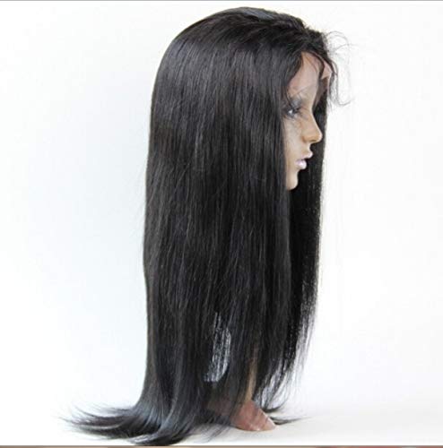 Perucas de renda completa 14 Cabelo indiano Remy Human Hair Wig Natural Straight 1 Marca registrada: