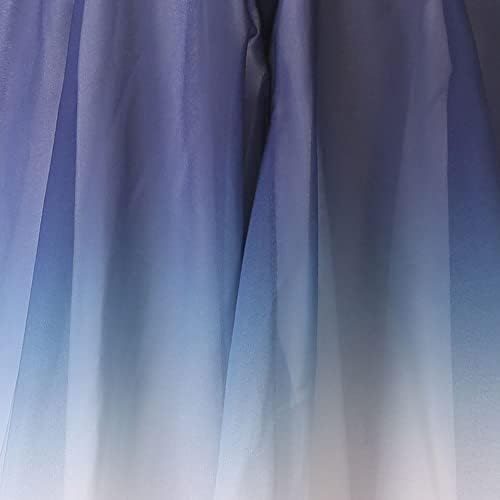 Liuhuo Blue Slimming Slimming sem costas Modern Dance Dress Party Show Skirt Skurt Sleeve Gradient