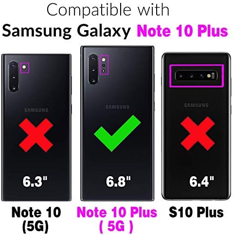 Caixa de telefone Asuwish para Samsung Galaxy Note 10 Plus Note10+ 5g Campa de carteira com protetor de tela e suporte para cartão Bling Glitter Cell NOTA10+ NOTAS 10+ TEN NÃO S10 10PLUS MENINOS AZUL AZUL