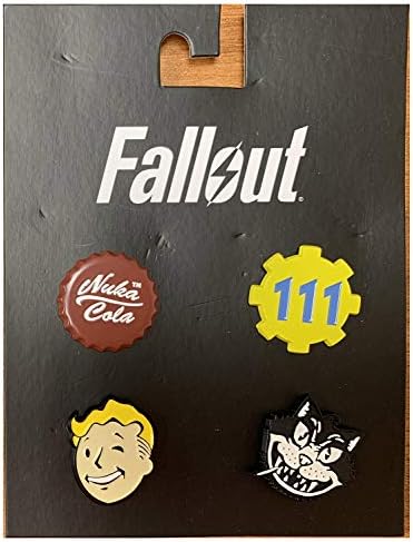 Fallout nuka cola, 111 abrigo, atom gato e garoto cofre 4 conjunto de pinos de lapela