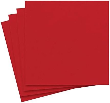 Divertindo com os guardanapos de coquetel de coleção de linho de papel Caspari, vermelho