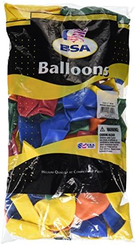Pioneer Balloon Company 17 ASST PRIMARY LATEX AO ANTERIOR, MULTICOLOR