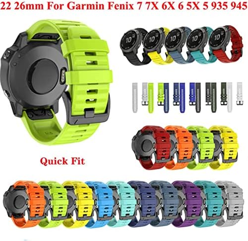Hepup 26 20 22mm Silicone Retwan Watch Band Strap for Garmin Fenix ​​7x 6x Watch EasyFit Strap Strap