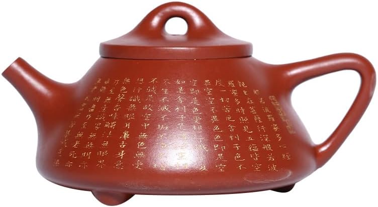 Dahongpao zisha bule de chá totalmente escavado à mão Sutra Smelting Pedra Scoop Belience Kung Fu