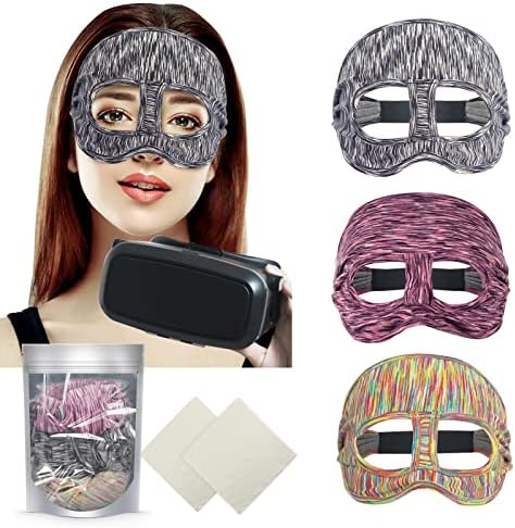 3 PCs VR Máscara ocular da almofada Facle Cushion Pad VR Sweat Band e 2 PCs VR Goggles Lens Cleaning