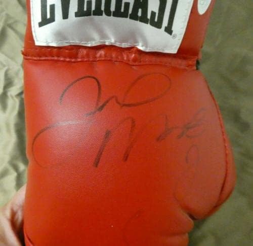Floyd Mayweather Jr e Miguel Cotto assinaram luva de boxe com JSA CoA - luvas de boxe autografadas
