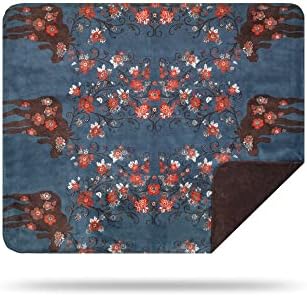Denali Ultimate Comfort Rustic Throw Blanket, pelúcia, manchas à mão, cobertores super aconchegantes feitos nos