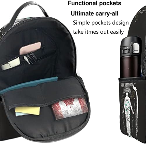 Vvedik Siouxsie e os Banshees Travel Backpack Backpack Multifuncional Bolsa de Moda Big Capacidade Sacos de