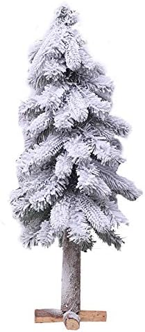 WOGQX Snow Flocked Artificial Christmas Pine Tree, decoração de férias internas e externas, 45-80cm