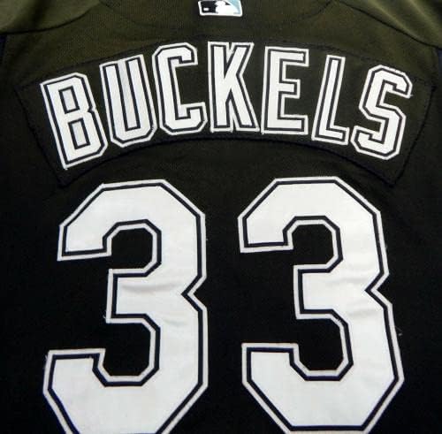 2003-06 Florida Marlins Gary Buckels 33 Game usou Black Jersey BP St XL 153 - Jogo usou camisas MLB