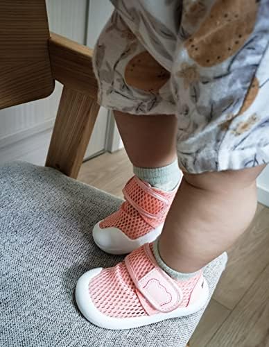 Isusujo Baby Sandals Boy Girl Sapatos de caminhada de verão Tênis fechados de dedos do pé para infantil 6