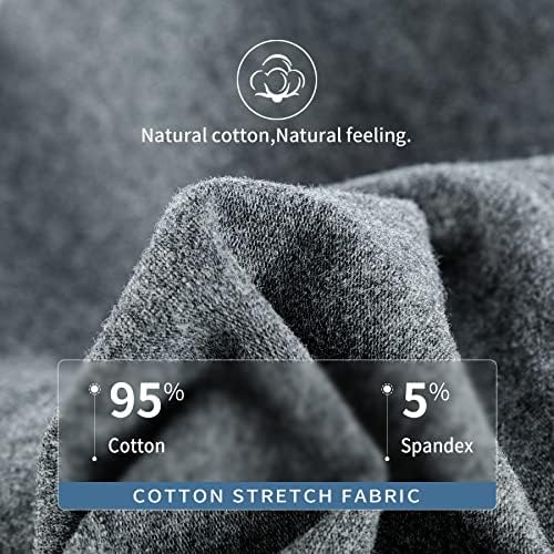 Cuecas de algodão de roupas íntimas de calcinha Popkok com Fly 5 pacote