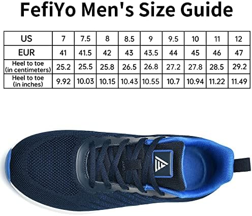 Fefiyo Mens Air Running Sapates Confortável Tênis Tênis Tênis Sapatos Atléticos do Lightweigh
