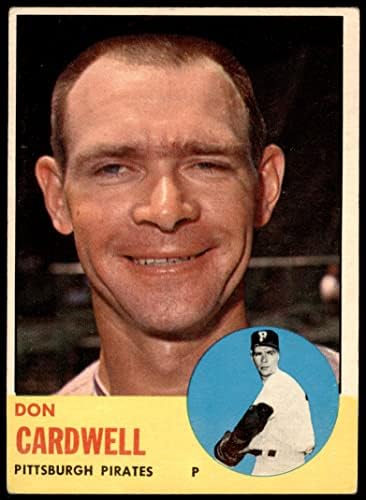 1963 Topps 575 Don Cardwell Pittsburgh Pirates VG/Ex Pirates