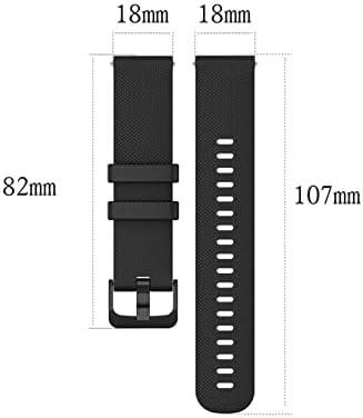 Pulseira de pulseira Hepup 20mm para ticwatch e para Garmin Venu para Freerunner 645 Silicone Smartwatch WatchBand