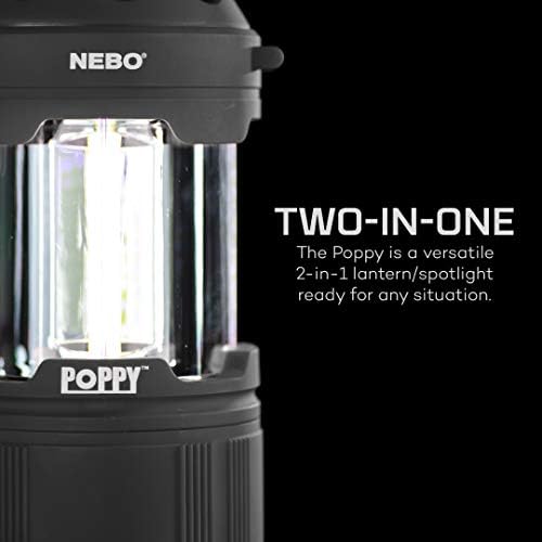 Nebo Poppy poderoso 300 lúmen lanterna e luz spot | Corpo resistente ao impacto emborrachado com alça ajustável