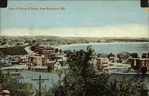 Vista de Revere & Beach, de Beachmont Hill Revere, Massachusetts MA Original Antique Postcard