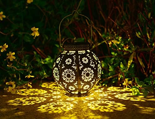 Lanternas solares de jardim marroquino, {conjunto de 2} Luzes solares da paisagem boêmia